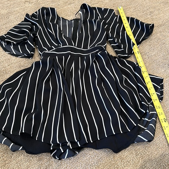 WHOIAM Black and White Romper - Picture 7 of 7